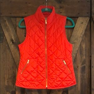 Orange Quilted Vest